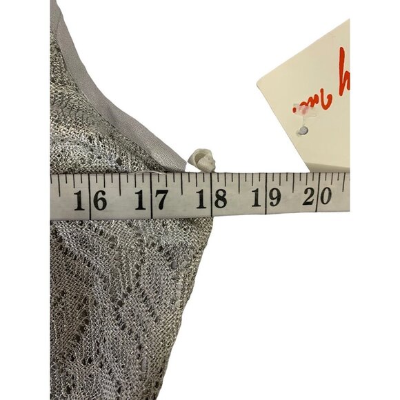 Bari Jay Women's Slithering Silver Evening Dress - Picture 5 of 6